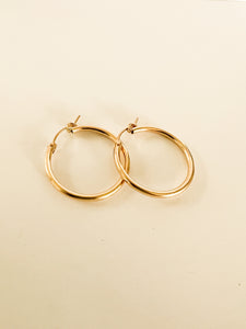 Gold Essential Hoop Earrings
