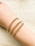 Gold Stackable Bead Bracelet