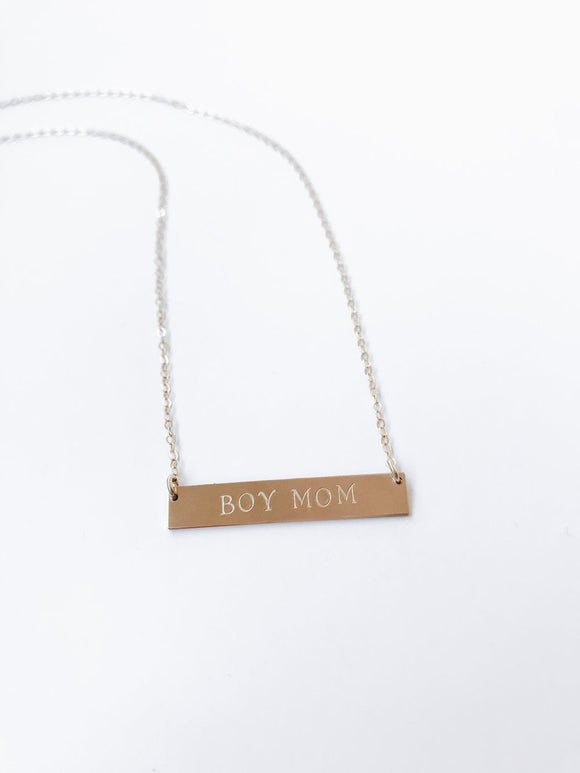 Gold Small Bar Necklace