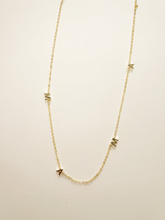 Gold Mama Charm Necklace