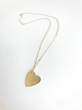 Gold Large Heart Necklace