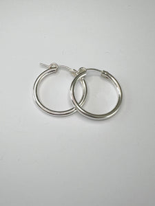 Silver Essential Hoop Earrings