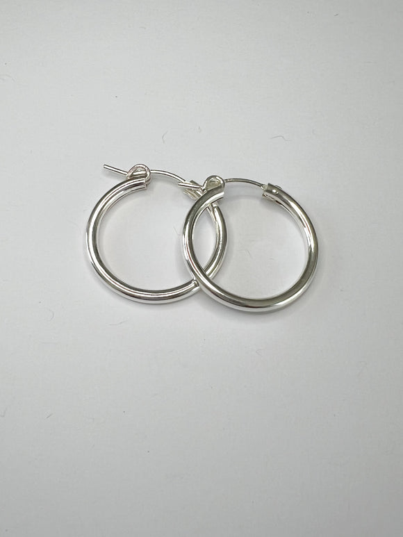 Silver Essential Hoop Earrings